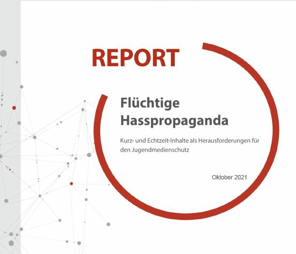 Ansicht: Report "Flüchtige Hasspropaganda. Kurz- und Echtzeitinhalte als Herausforderungen für den Jugendmedienschutz 