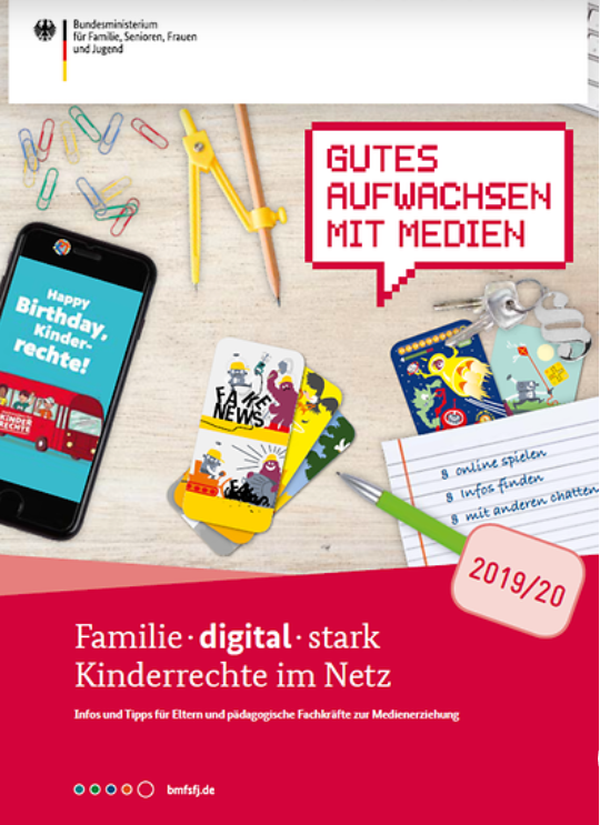 Ansicht: Broschüre Familie - digital stark - Kinderrechte im Netz 