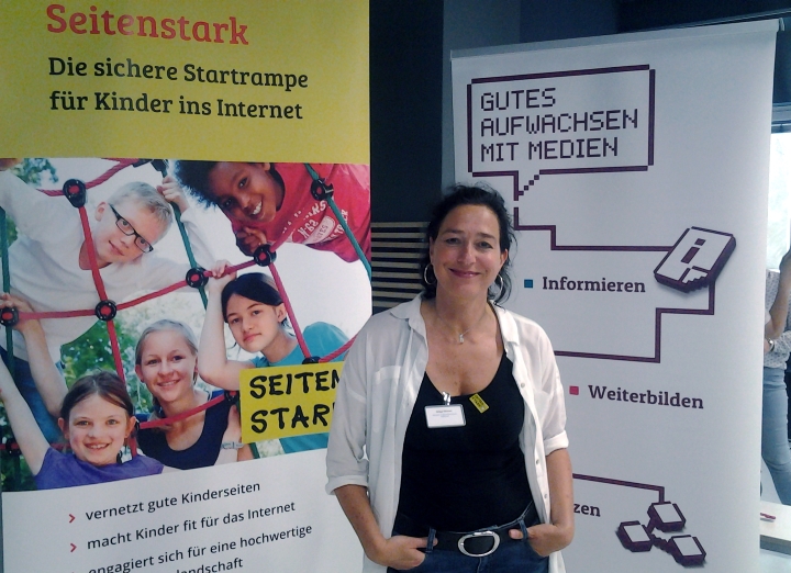 Interview.png Helga Kleinen, Vorstandsvorsitzende von Seitenstark, Arbeitsgemeinschaft vernetzer Kinderseiten beim Fachtag
