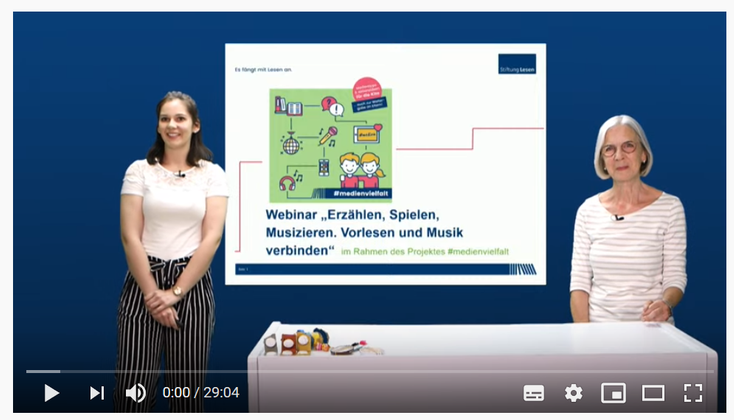 Screenshot Webinar VI - Erzählen, Spielen, Musizieren